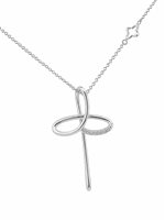 Necklace Recarlo Woman Croce in Gold Diamante XD 234/B